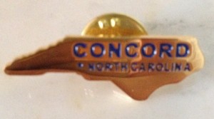 City Manager Brian Hiatt greeted me with a Concord lapel pin.