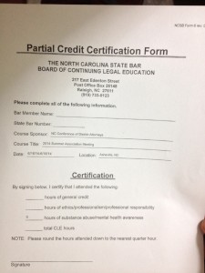 partial credit form